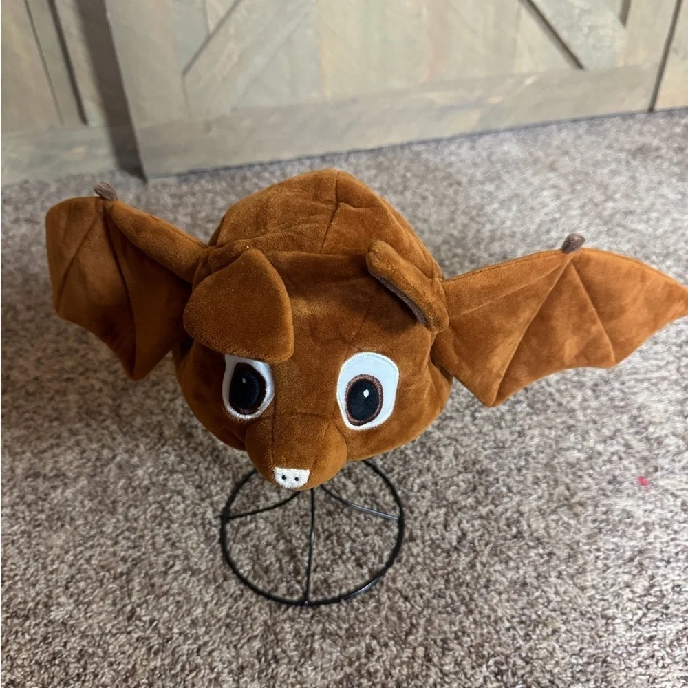 Ecopals plush brown bat hat New with tag